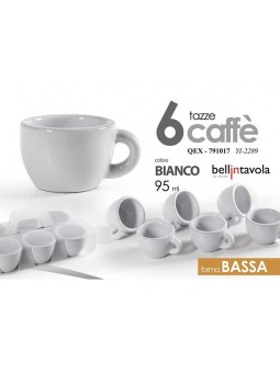 TAZZINA CAFFE' BIANCA 6pz...