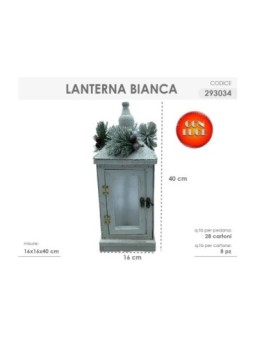 LANTERNA BIANCA 16x16x40cm...