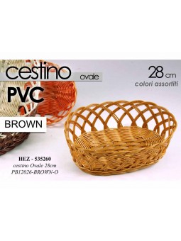 CESTINO PVC OVALE 25x18x8 ASS.535260