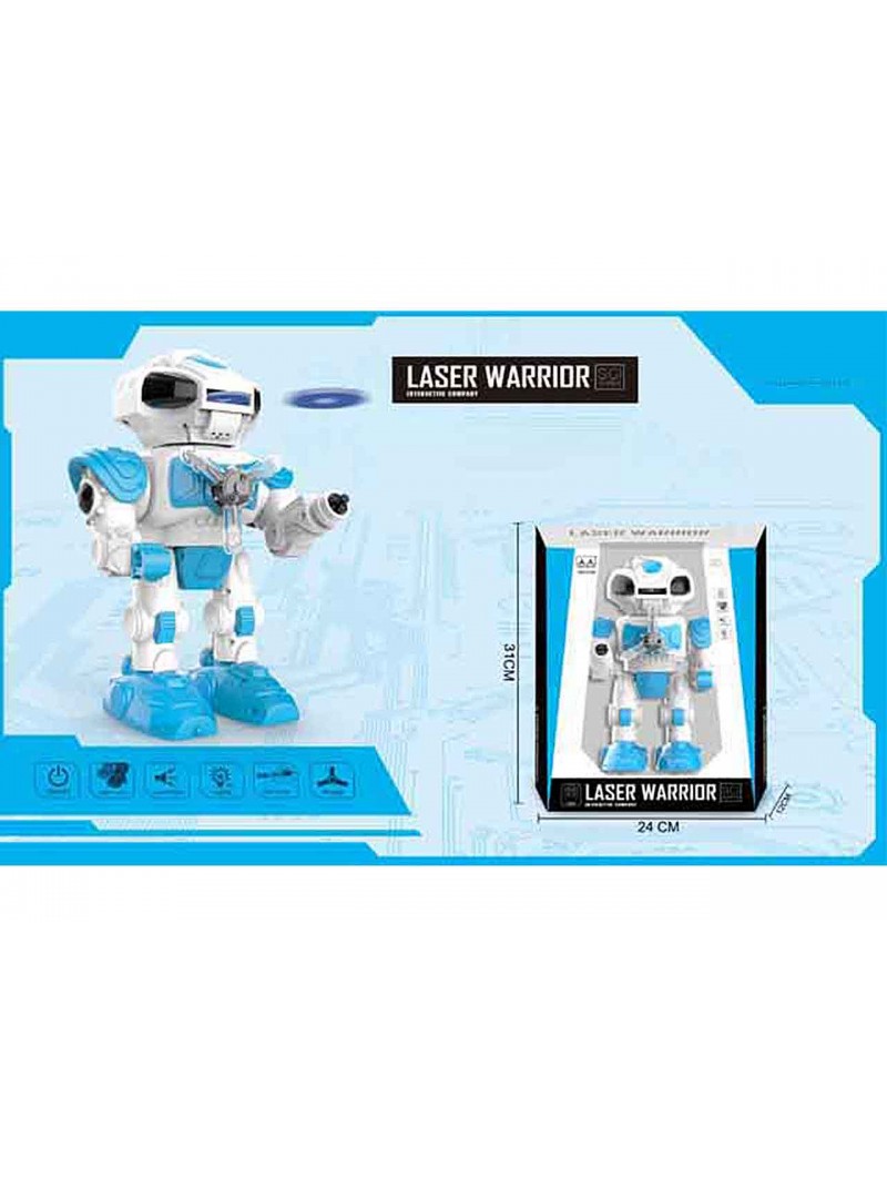 ROBOT LASER WARRIOR C/LUCE/SUONO 24x12x31