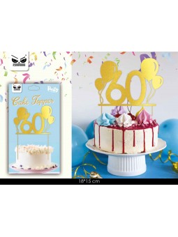 CAKE TOPPER 60 ANNI ST6057