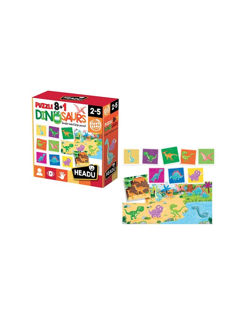 TEACHER TESTED PUZZLE 8+1 DINOS.IT22243
