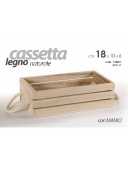 CASSETTA LEGNO 18x10x5,5cm 736001