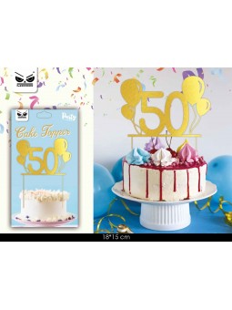 CAKE TOPPER 50 ANNI ST6056