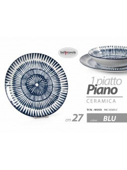 PIATTO PIANO 27cm BLU 832321