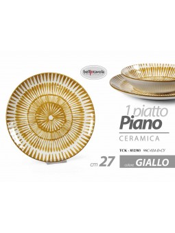PIATTO PIANO 27cm GIALLO 832383
