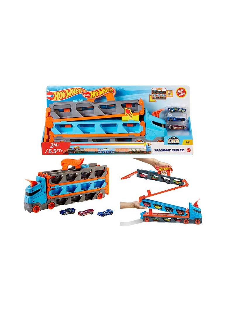HOT WHEELS CITY HW CAMION 2IN1 TRASPORT GVG370