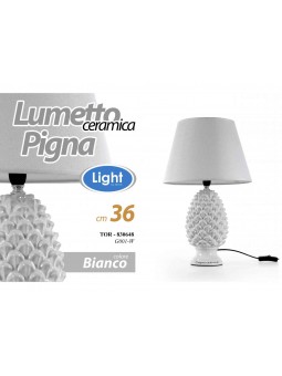 LUME PIGNA BIANCO H36cm 830648