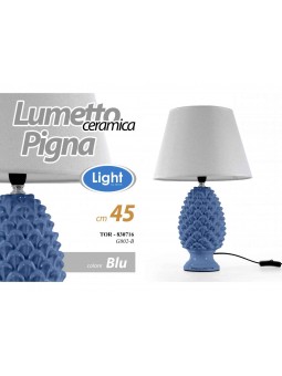 LAMPADA PIGNA BLU H44,5cm830716