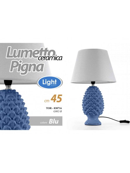 LAMPADA PIGNA BLU H44,5cm830716