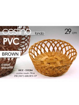 CESTINO PVC TONDO 28x9cm ASS.535284