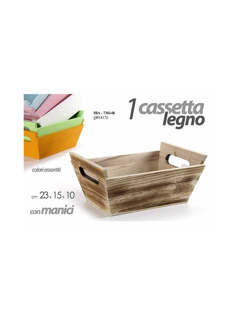 CASSETTA LEGNO 23x15x10cm 736148