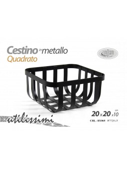 CESTINO FERRO 20x20x10cm 831065