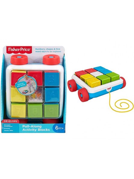 FISHER- PRICE PULL-ALONG ACTIVITY BLOCK