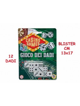 CASINO' GAMES DADI 12pz 62664