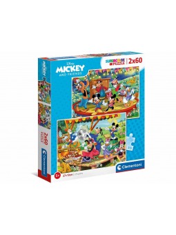 PUZZLE 2X60 MICKEY AND FRIENDS 21620P