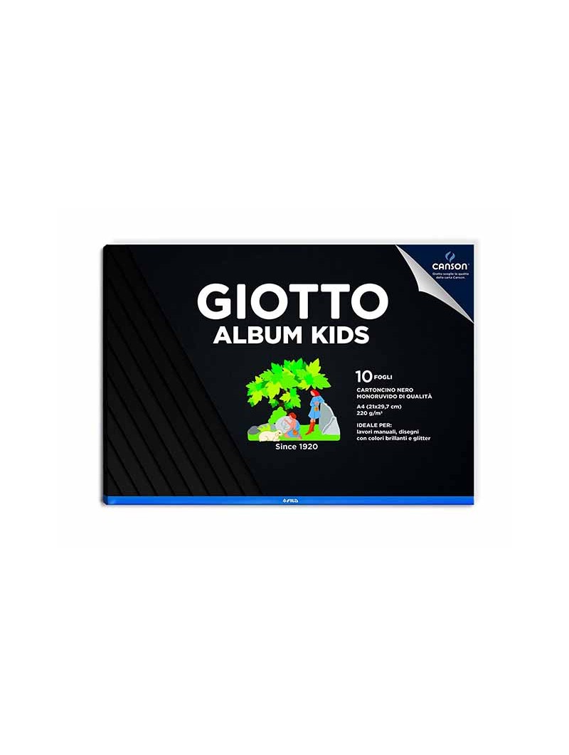 GIOTTO ALBUM NERO KIDS A4 10FF 220gr 58