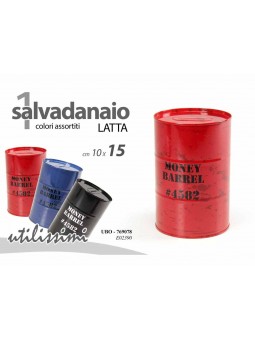 SALVADANAIO LATTA BARILE 10x15cm 769078