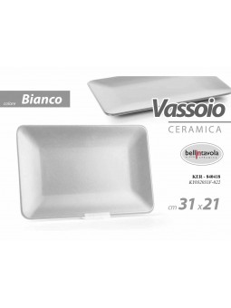 VASSOIO RET.31x21 BIANCO 840418