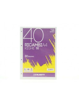 RICAMBI A4 80GR 40F 1R 1198
