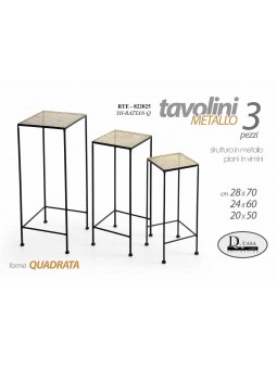 TAVOLINO 3pz H70/60/50 822025