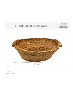 CESTO ROTONDO 34X11CM MIELE 319023