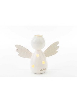 ANGELO LED PORCELLANA/LEGNO H.10cm 53075