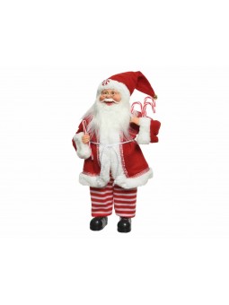 BABBO NATALE 20X10X30CM CON CAND 740453