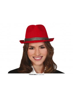 CAPPELLO GANGSTER ROSSO 13488