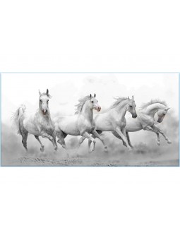 CANVAS WORLD 52X122CM FOUR HORSES 13596
