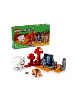 LEGO MINECRAFT AGGUATO DEL NETHER 21255