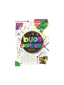 BIGLIETTO BUON COMPLEANNO FA00181BC/D