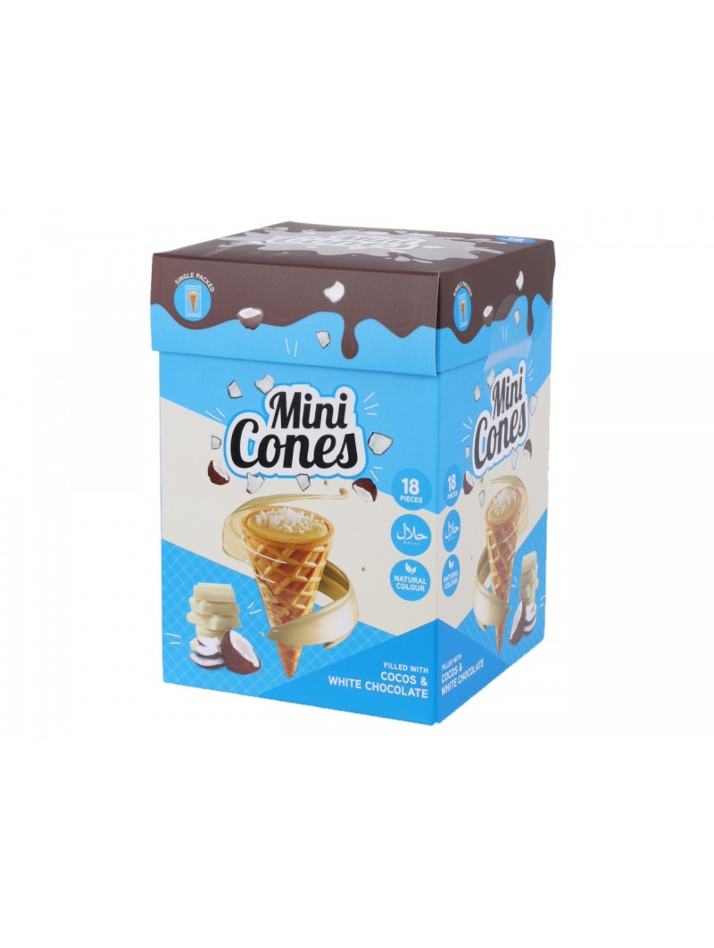 MINI CONI COCCO/LATTE 18PZ 996353